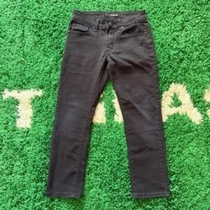 FRIED DENIM Womens Size 8 Black Wash Denim Jeans Straight Leg Casual